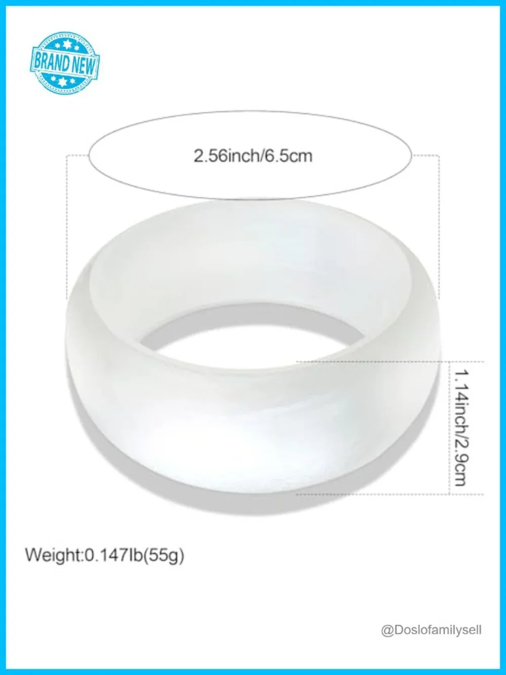 Acrylic Resin Bangle Bracelets, Oval Polished-Finish Chunky Wristbands,